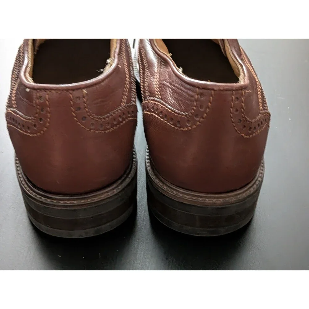 Giorgio Brutini Brown Leather Oxford Dress Shoes‎ Made In Italy Men's Size 8